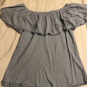 Velvet Off the Shoulder Top